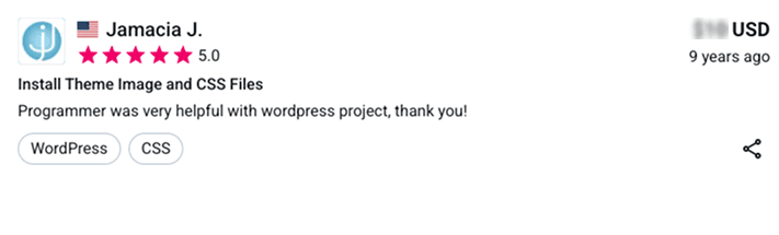 Freelancer.com testimonial