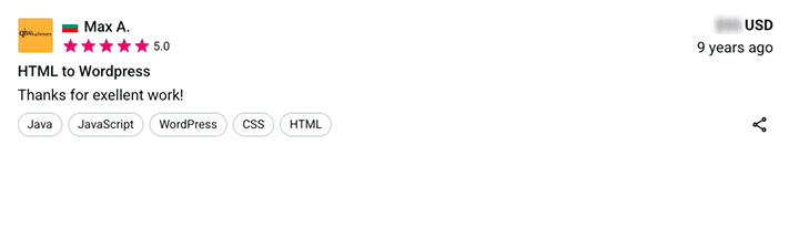 Freelancer.com testimonial