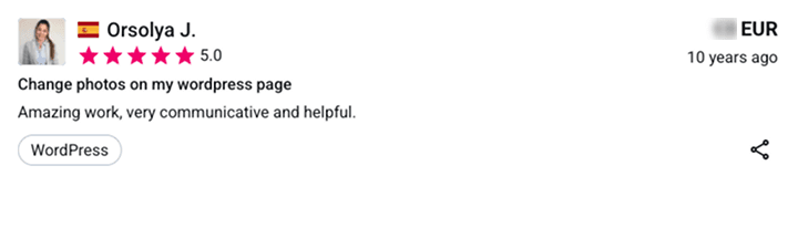 Freelancer.com testimonial